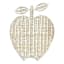 Rattan Apple Wall Decor, 18x14