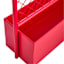 Sunny Club Red Metal Outdoor Planter, 30"