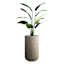 Patterned Tall Grey Outdoor Planter, Large