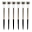 6-Pack Solar Silver Rocket Pathway Lights