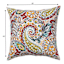 Paisley Chili Oversized Square Outdoor Throw Pillow, 20"
