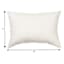 White Lumbar Outdoor Throw Pillow, 14x20