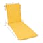 Butter Yellow Canvas Outdoor Chaise Lounge Cushion