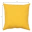 Butter Yellow Canvas Square Outdoor Throw Pillow, 16"