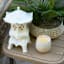 Found & Fable Lighted Pagoda Outdoor Garden Statue, 12"