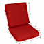 2-Piece Cherry Canvas Outdoor Deep Seat Cushion
