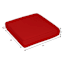 Cherry Canvas Outdoor Deep Seat Cushion