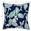 Providence Positano Navy Oversized Square Outdoor Throw Pillow, 20"