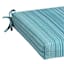 Sea Breeze Blue Premium Woven Outdoor Square Seat Cushion