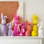 Bunny Brights Purple Flocked Standing Bunny, 16"