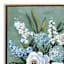Framed Hand Painted Blue Chinoserie Floral Vase Wall Art, 30"