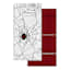 Set of 2 Red & White Spider Web Kitchen Towels