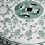 Providence Green Printed Ceramic Plant Stand, 18"