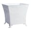 Providence White Metal Outdoor Planter, Medium