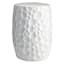 Crosby St. White Ceramic Stool, 13"