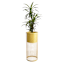 Sunny Club Yellow Metal Mesh Planter Stand, 24"