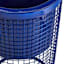 Sunny Club Blue Metal Mesh Planter Stand, 15"