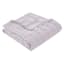 Providence 3-Piece Purple Embroidered Washed Microfiber Quilt Set, Full/Queen