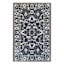 Arrington Taupe & Blue Traditional Border Washable Accent Rug, 26x45