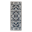 Arrington Taupe & Blue Traditional Border Washable Accent Rug, 24x55