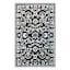 Arrington Black & Grey Traditional Border Washable Accent Rug, 36x59