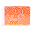 Spiral Red & Yellow Ombre Jacquard Velour Beach Towel, 34x64