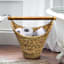 Wicker Toilet Paper Holder with Storage