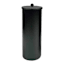 Baldwin Matte Black Round Toilet Paper Holder With Lid