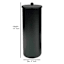 Baldwin Matte Black Round Toilet Paper Holder With Lid