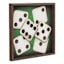 Framed Dice Wall Décor, 16"