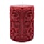 Midnight Shadows Red Ornate Halloween Pillar Candle, 3x4