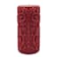 Midnight Shadows Red Ornate Halloween Pillar Candle, 3x6