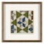 Honeybloom Glass Framed Quilted Print on Frayed Linen, 12"