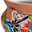Hand Painted Talavera Multicolor Patterned Ceramic Outdoor Planter, Medium