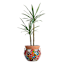 Hand Painted Talavera Multicolor Patterned Ceramic Outdoor Planter, Medium