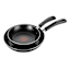 T-Fal Essentials 2-Piece Black Fry Pan Set, 8" & 10"