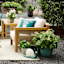 Teal Capri Outdoor Planter, Medium