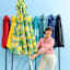 Navy Blue Crank & Tilt Round Patio Umbrella, 7.5'