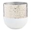 Found & Fable Silver Metal Outdoor Planter, Small