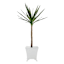 Providence White Metal Outdoor Planter, Small