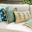 Honeybloom Leaf Hermosa Lumbar Outdoor Throw Pillow, 14x20