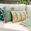 2-Pack Endive Jute Trim Outdoor Throw Pillow, 18"