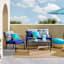 Honeybloom Finley Coast Outdoor Corded Back Cushion