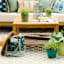 Haven Blonde Acacia Wood & Tan Rope Patio Coffee Table