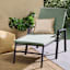 Crosby St. Grammercy Black Chaise Lounge Chair