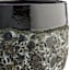 Black Lava Ceramic Outdoor Planter, Medium