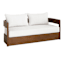 Oakes Driftwood Finish Acacia Wood Patio Furniture 3-Piece Set