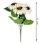 White Sunflower Fall Flower Bush, 17"