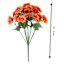 Orange Mum Flower Bush, 16.5"