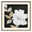 Glass Framed Floral Print Wall Art, 19"